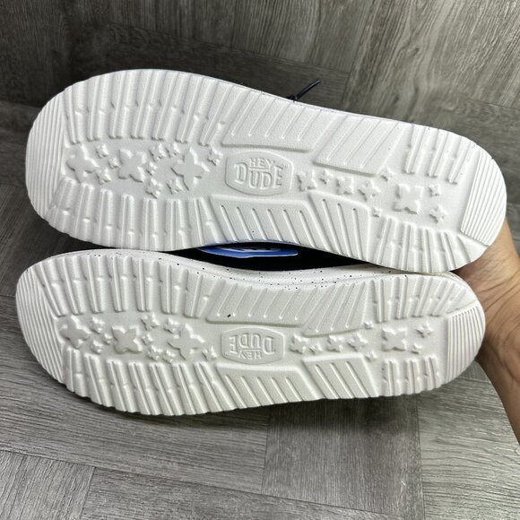 Hey Dude Women's size 6 Navy Canvas Slip On Lightweight Shoes - Picture 7 of 8